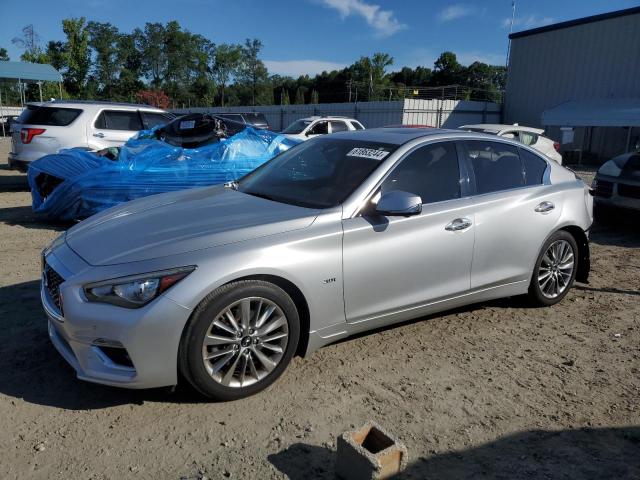 JN1EV7AP4JM358453 - 2018 INFINITI Q50 LUXE SILVER photo 1