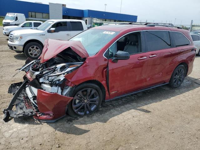 5TDDRKEC7MS066568 - 2021 TOYOTA SIENNA XSE RED photo 1