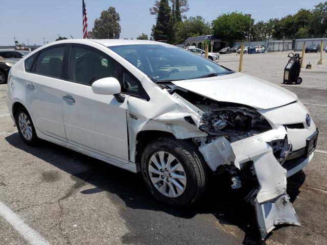JTDKN3DP8E3052307 - 2014 TOYOTA PRIUS PLUG WHITE photo 4