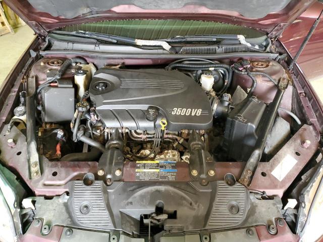 2G1WT55K279144926 - 2007 CHEVROLET IMPALA LT MAROON photo 11