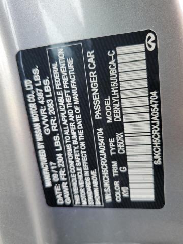 SJKCH5CRXJA054704 - 2018 INFINITI QX30 BASE Silber Foto 13