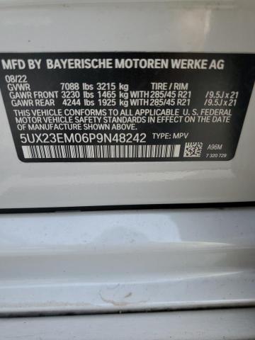 5UX23EM06P9N48242 - 2023 BMW X7 XDRIVE40I WHITE photo 13