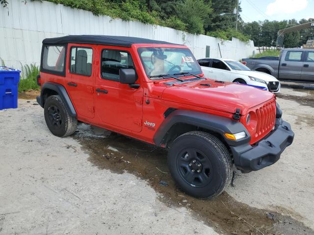 1C4HJXDG0KW663276 - 2019 JEEP WRANGLER U SPORT RED photo 4