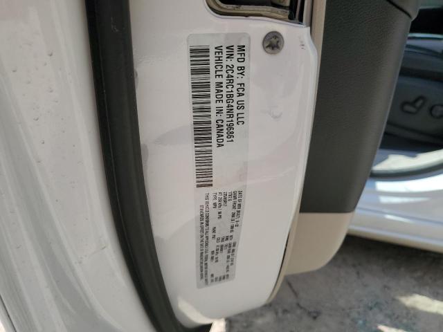 2C4RC1BG4NR196861 - 2022 CHRYSLER PACIFICA TOURING L თეთრი ფოტო 13