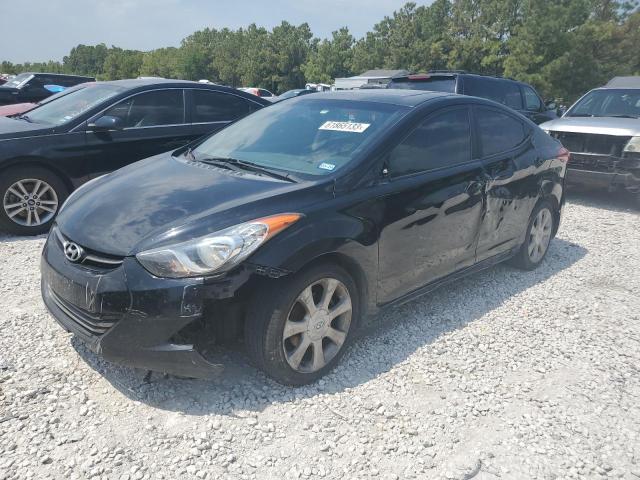 KMHDH4AE3CU394744 - 2012 HYUNDAI ELANTRA GLS BLACK photo 1