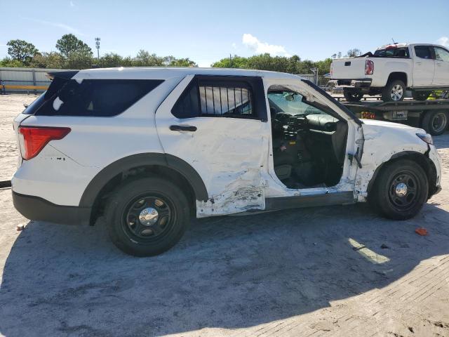 1FM5K8AB6MGC31556 - 2021 FORD EXPLORER POLICE INTERCEPTOR 白色 照片 3