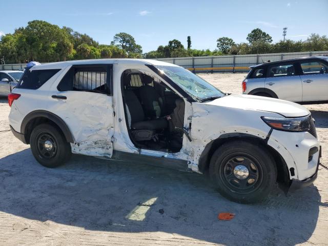 1FM5K8AB6MGC31556 - 2021 FORD EXPLORER POLICE INTERCEPTOR WHITE photo 4