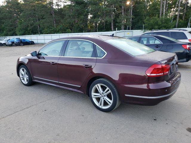 1VWCN7A37CC043976 - 2012 VOLKSWAGEN PASSAT SEL BURGUNDY photo 2