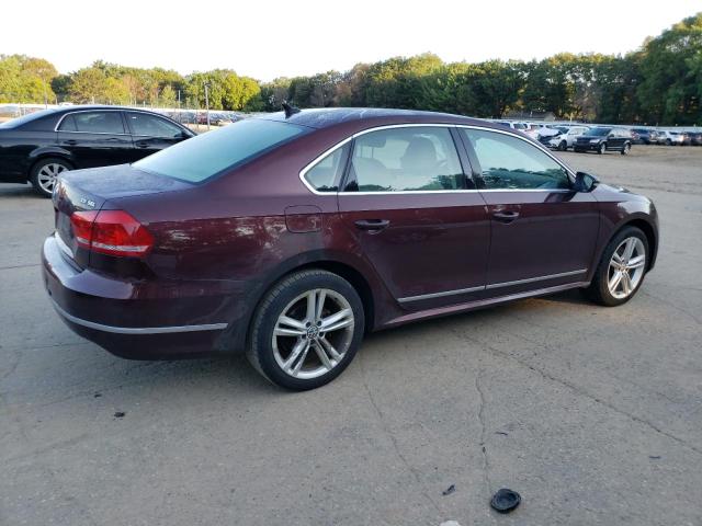 1VWCN7A37CC043976 - 2012 VOLKSWAGEN PASSAT SEL BURGUNDY photo 3