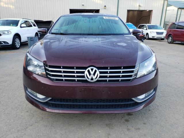 1VWCN7A37CC043976 - 2012 VOLKSWAGEN PASSAT SEL BURGUNDY photo 5