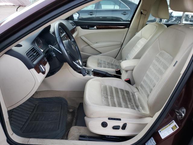 1VWCN7A37CC043976 - 2012 VOLKSWAGEN PASSAT SEL BURGUNDY photo 7