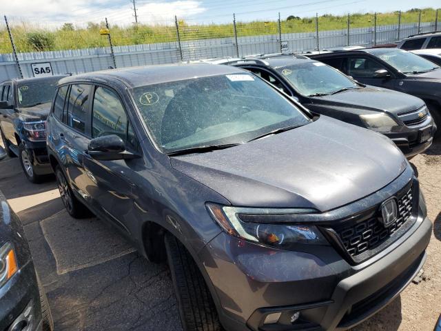 5FNYF8H53MB041987 - 2021 HONDA PASSPORT EXL GRAY photo 4