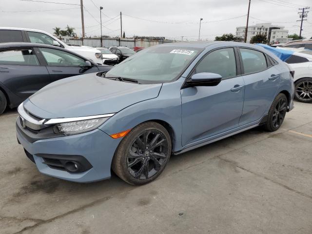 SHHFK7H98HU218392 - 2017 HONDA CIVIC SPORT TOURING BLUE photo 1