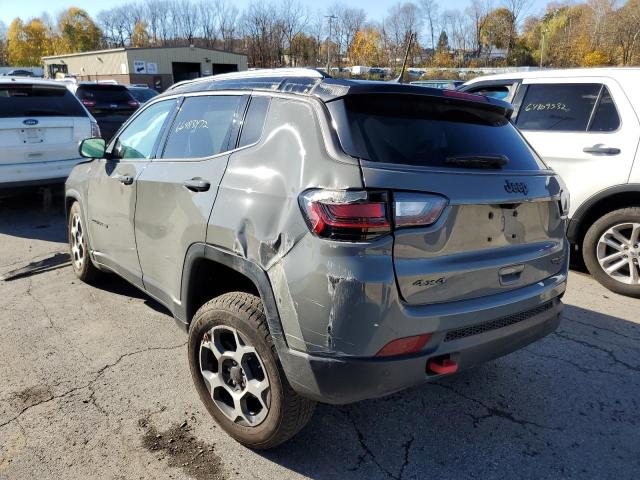 3C4NJDDB2NT114209 - 2022 JEEP COMPASS TRAILHAWK GRAY photo 3