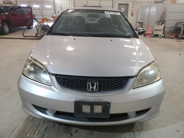 1HGEM21145L008672 - 2005 HONDA CIVIC DX VP Gümüş foto 5