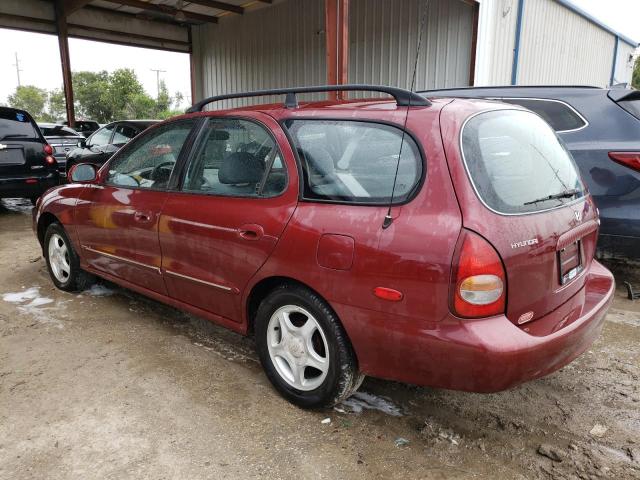 KMHJW35F0YU163460 - 2000 HYUNDAI ELANTRA GLS BURGUNDY photo 2