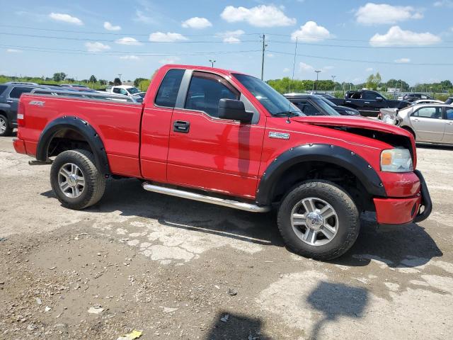 1FTRF14W38KD70904 - 2008 FORD F150 RED photo 4