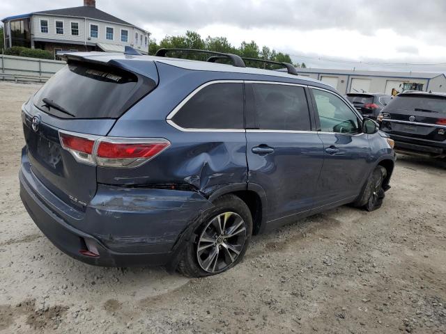 5TDJKRFH2GS245969 - 2016 TOYOTA HIGHLANDER XLE Mavi foto 3