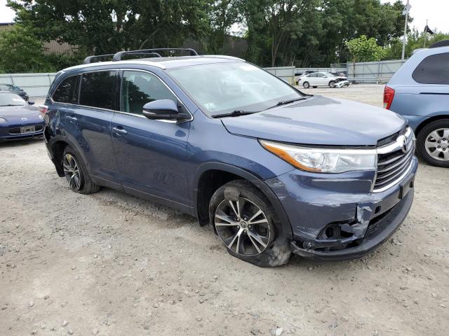 5TDJKRFH2GS245969 - 2016 TOYOTA HIGHLANDER XLE Mavi foto 4