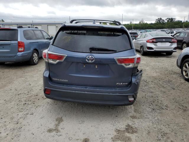 5TDJKRFH2GS245969 - 2016 TOYOTA HIGHLANDER XLE Mavi foto 6