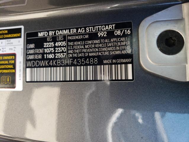 WDDWK4KB3HF435488 - 2017 MERCEDES-BENZ C 300 4MATIC GRAY photo 12