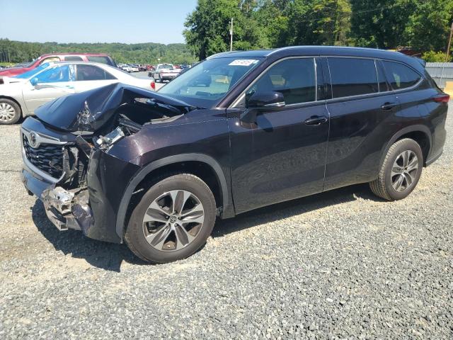 5TDGZRAH4MS080595 - 2021 TOYOTA HIGHLANDER XLE BROWN photo 1