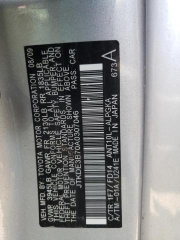 JTKDE3B70A0307046 - 2010 TOYOTA SCION TC 灰色 照片 12