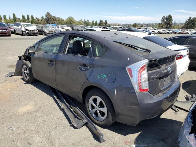 JTDKN3DU8D1650736 - 2013 TOYOTA PRIUS CHARCOAL photo 2