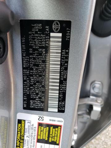 4T1G11AK4RU882860 - 2024 TOYOTA CAMRY SE NIGHT SHADE SILVER photo 12