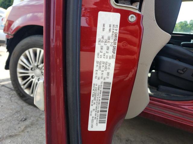 2C4RC1CG6DR734957 - 2013 CHRYSLER TOWN & COU TOURING L RED photo 13