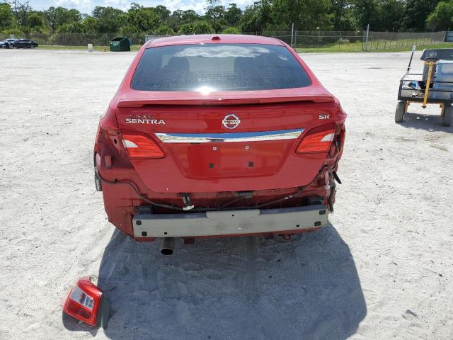 3N1AB7AP0GY319047 - 2016 NISSAN SENTRA S RED photo 6