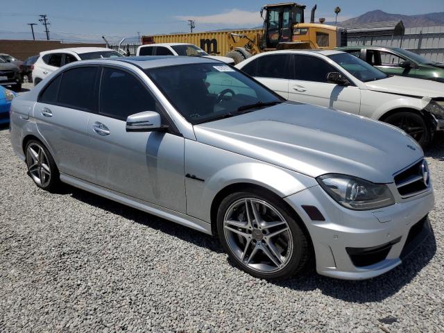 WDDGF7HB3CA656094 - 2012 MERCEDES-BENZ C 63 AMG SILVER photo 4