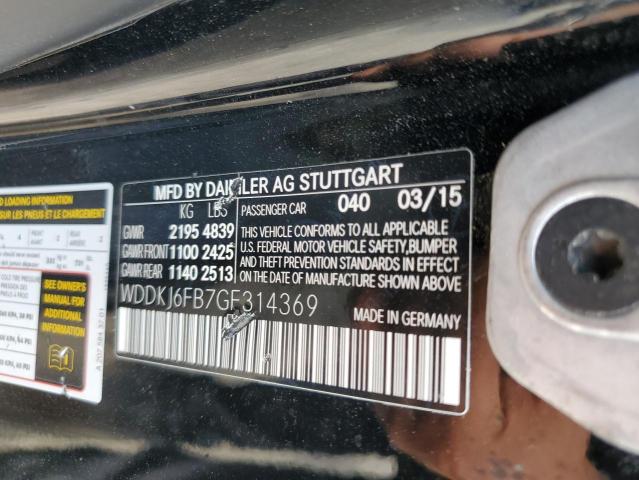 WDDKJ6FB7GF314369 - 2016 MERCEDES-BENZ E 400 BLACK photo 12