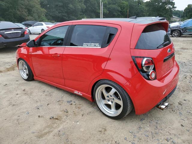 1G1JH6SB4E4157098 - 2014 CHEVROLET SONIC RS RED photo 2