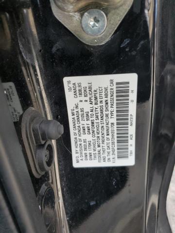 2HGFC3B72HH351708 - 2017 HONDA CIVIC EXL BLACK photo 13