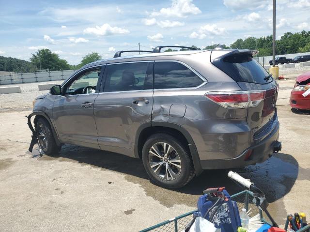 5TDJKRFHXGS317775 - 2016 TOYOTA HIGHLANDER XLE Серый фото 2