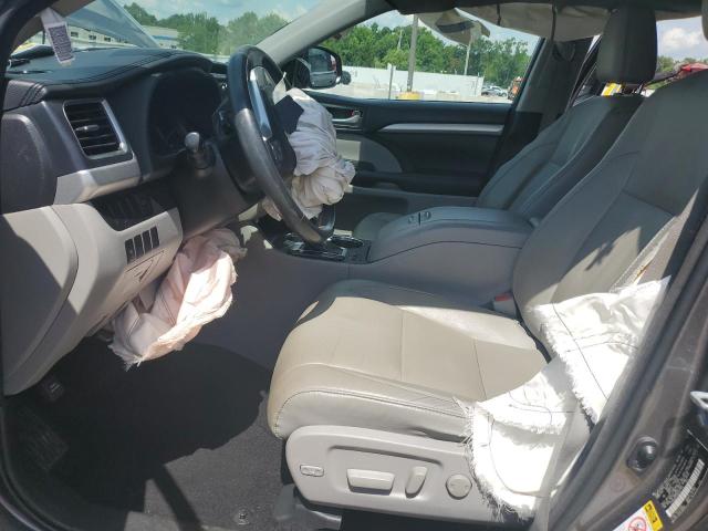 5TDJKRFHXGS317775 - 2016 TOYOTA HIGHLANDER XLE Серый фото 7