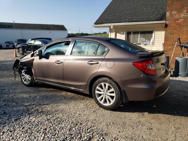 2HGFB2F95CH514210 - 2012 HONDA CIVIC EXL GRAY photo 2