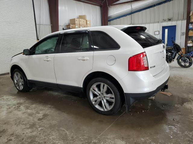 2FMDK4JCXDBB16852 - 2013 FORD EDGE SEL WHITE photo 2