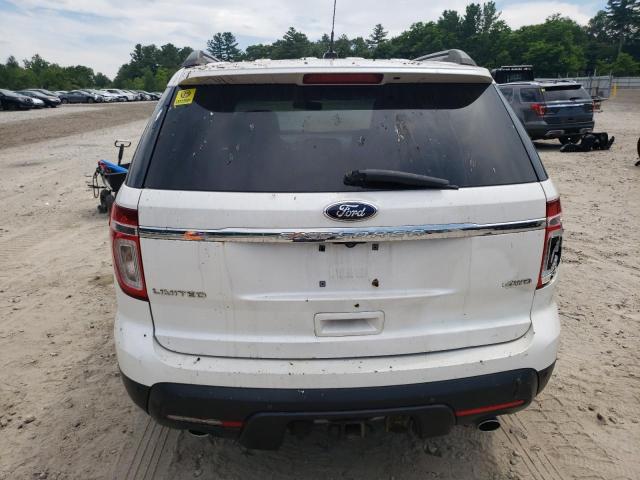 1FM5K8F84DGB17553 - 2013 FORD EXPLORER LIMITED WHITE photo 6