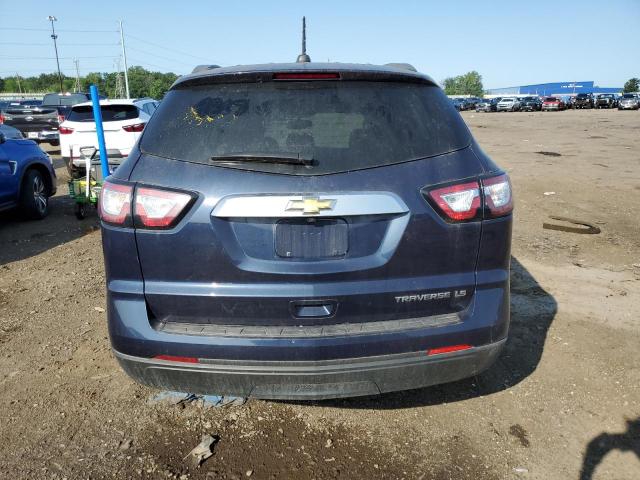 1GNKRFKD4GJ139819 - 2016 CHEVROLET TRAVERSE LS BLUE photo 6