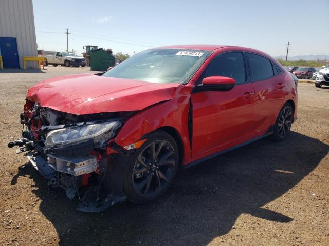 SHHFK7H4XKU224643 - 2019 HONDA CIVIC SPORT 红色 照片 1