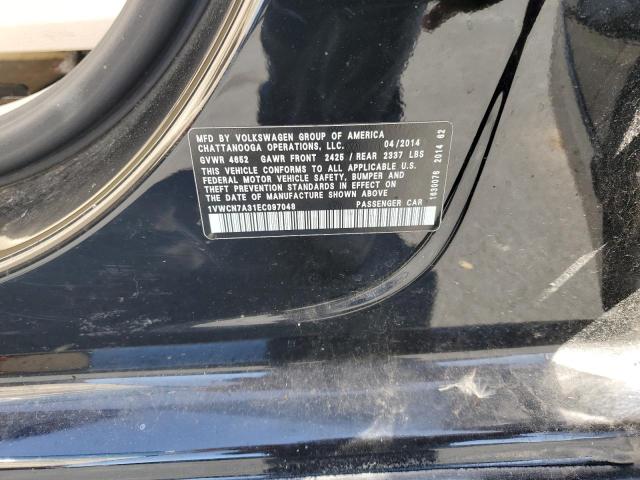 1VWCN7A31EC097048 - 2014 VOLKSWAGEN PASSAT SEL Noir photo 12