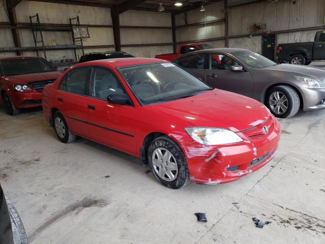 1HGES16325L008731 - 2005 HONDA CIVIC DX VP RED photo 4