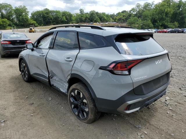 5XYK6CAF5PG035441 - 2023 KIA SPORTAGE X LINE GRAY photo 2