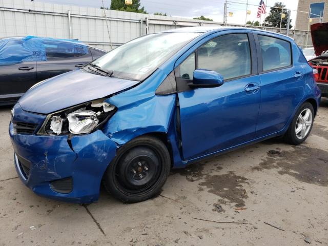 JTDKTUD36CD522463 - 2012 TOYOTA YARIS BLUE photo 1