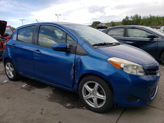 JTDKTUD36CD522463 - 2012 TOYOTA YARIS BLUE photo 4