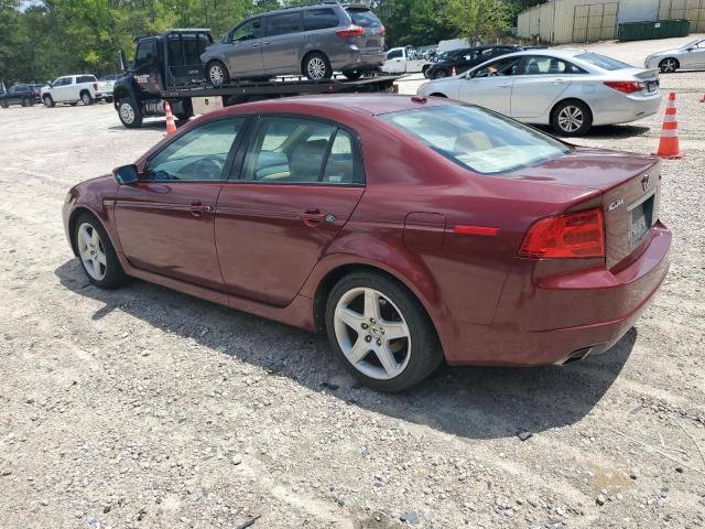 19UUA66255A016434 - 2005 ACURA TL BURGUNDY photo 2