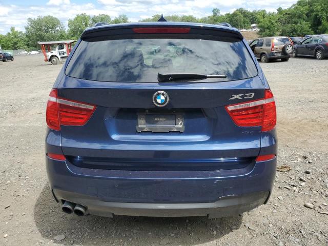 5UXWX9C51D0D03376 - 2013 BMW X3 XDRIVE28I BLUE photo 6