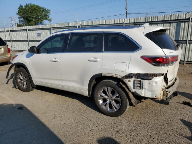 5TDKKRFHXFS078635 - 2015 TOYOTA HIGHLANDER XLE WHITE photo 2